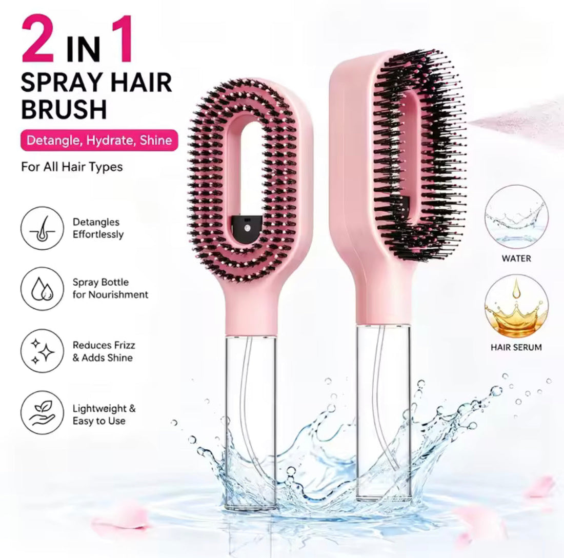 Smart Scalp Mist Brush, Hydrating Spray Hair Comb, Hair Massage Spray Brush, Detangling Spray Hair Brush, Portable Spray Hair Brush