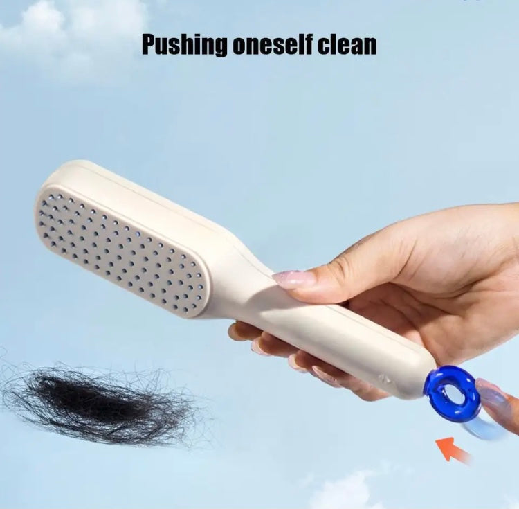 Self-Cleaning Anti-Static Magic Hair Brush & Detangling Comb
