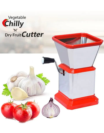 Handheld Manual Chopper & Cutter for Vegetables, Chilies & Dry Fruits