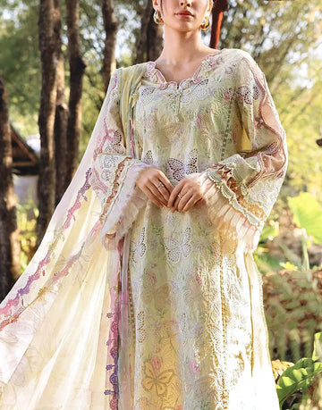 SALE — Luxury Schiffli Embroidered Butterfly Lawn Dress 2026 with Emb. Chiffon Dupatta