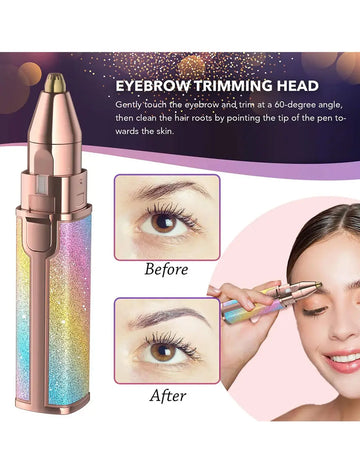 Blawless 2 in 1 Eyebrow Trimmer & Facial Hair Remover Tool for Women