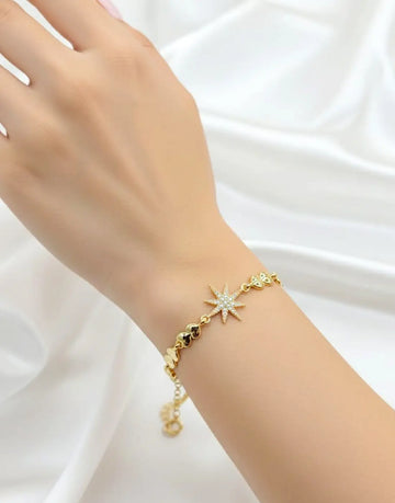 Gold Plated Stainless Steel Fashion Bracelet for Girls