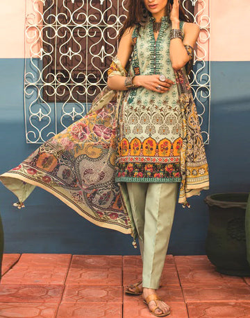 Abrish Classic Lawn Suit 201-B
