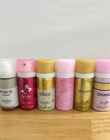 Pack of 5 Lelido Paris Deodorants for Women