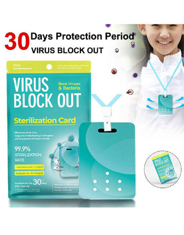 Virus Block Out Sanitization Card for Public Places