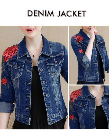 Stylish Blue Denim Jacket for Women