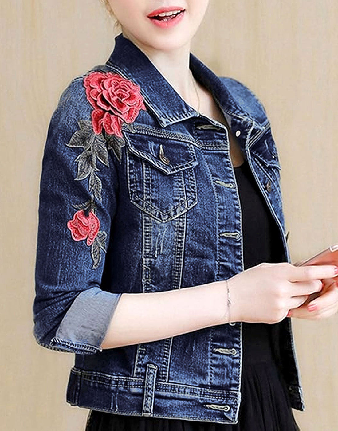 Stylish Blue Denim Jacket for Women