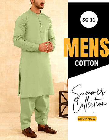 IB Swiss Fashion Soft Egyptian Cotton Unstitched Men's Shalwar Kameez