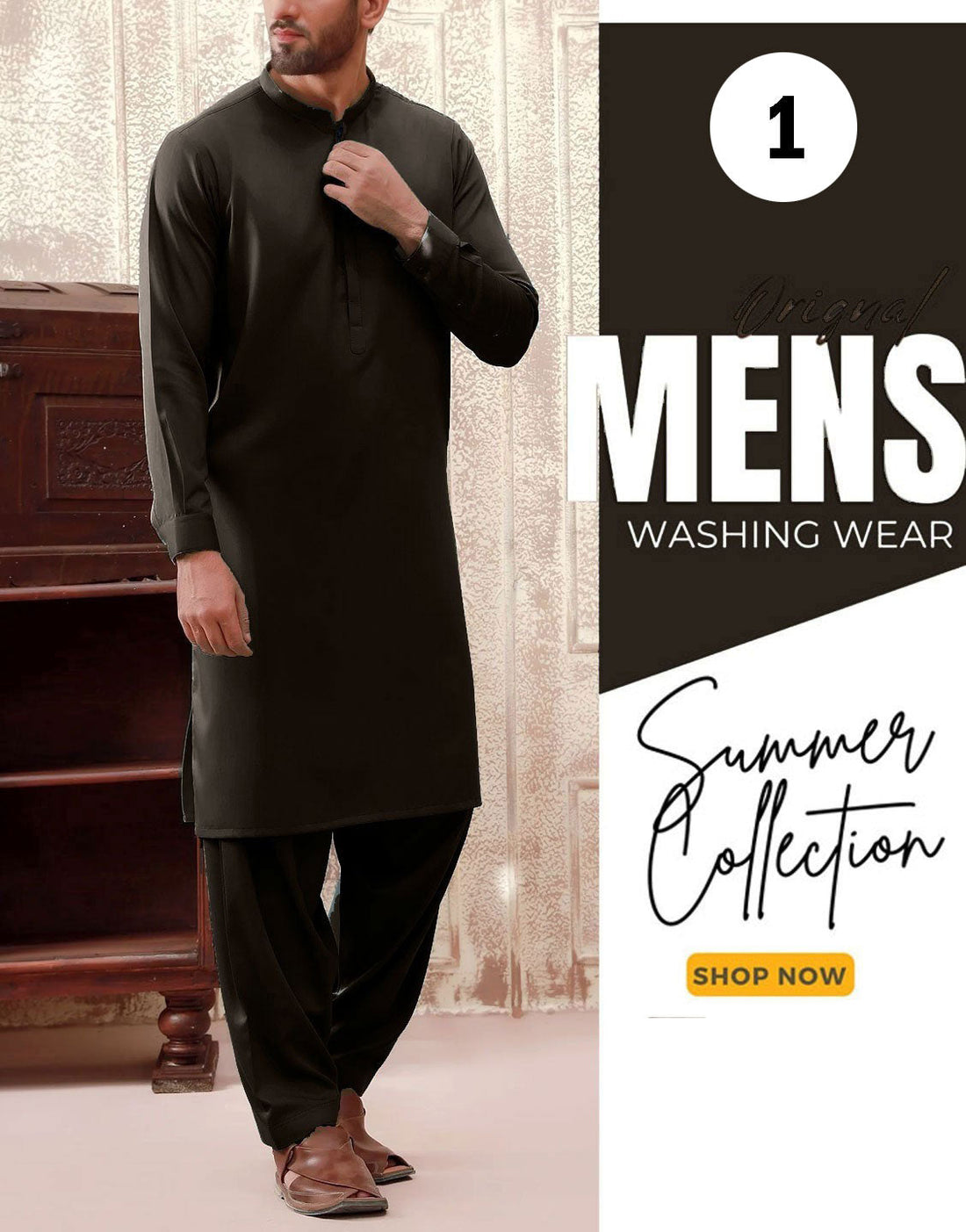 Pack of 3 Unstitched Italian Boski Wash & Wear Men’s Suit of Your Color Choice