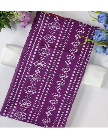 2-Piece Chunri Print Cotton Lawn Dress