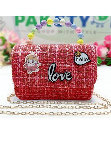 Hello Love EID Clutch Bag for Girls