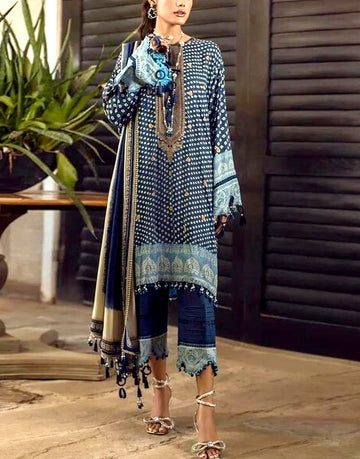 Embroidered Khaddar Suit with Wool Shawl