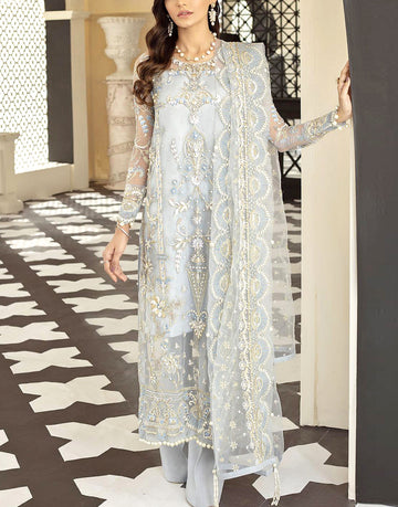 Luxury Handwork Heavy Embroidered Organza Wedding Dress