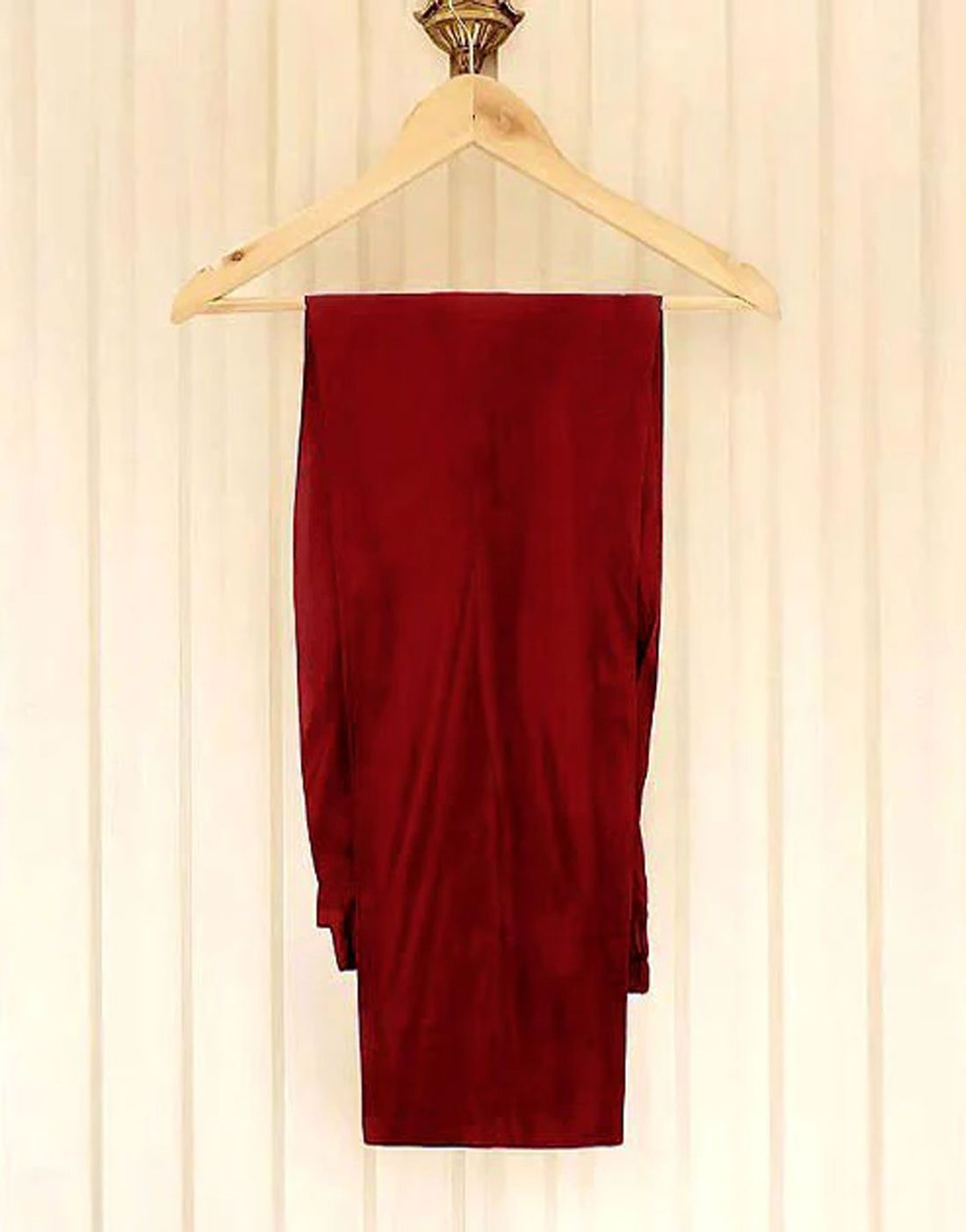 Readymade 3-Piece Embroidered Maroon Silk Maxi Dress with Embroidered Organza Dupatta