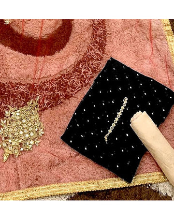 Fancy Chiffon Party Wear Dress with Mirror Work Net Dupatta