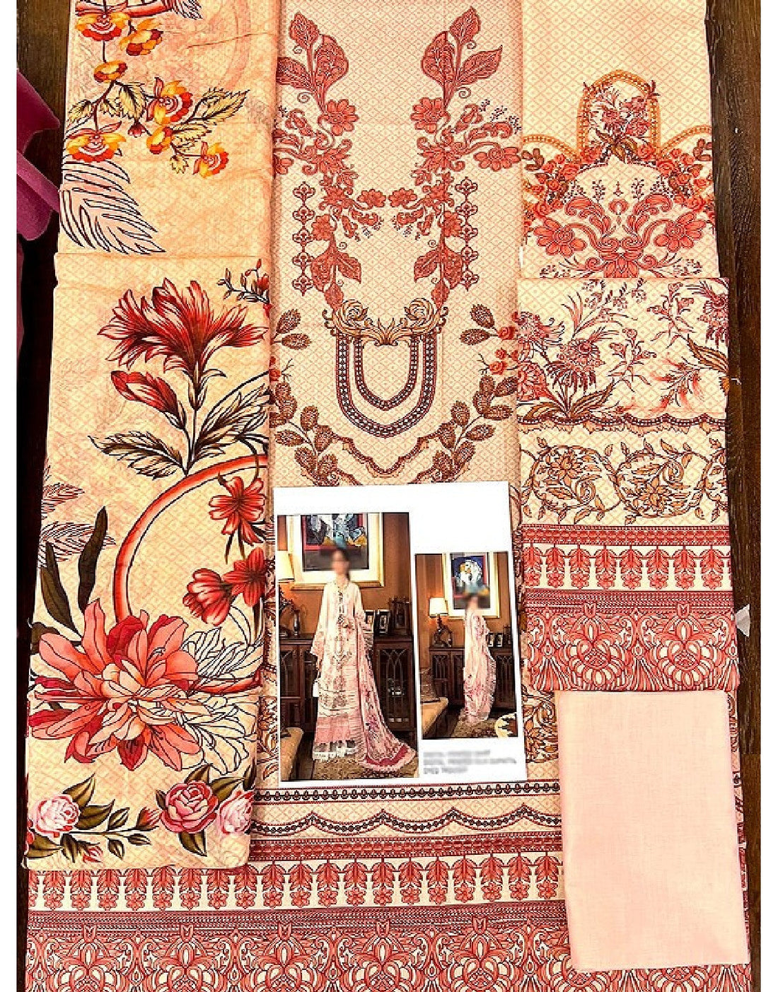 Digital Print Lawn Dress with Digital Print Silk Dupatta