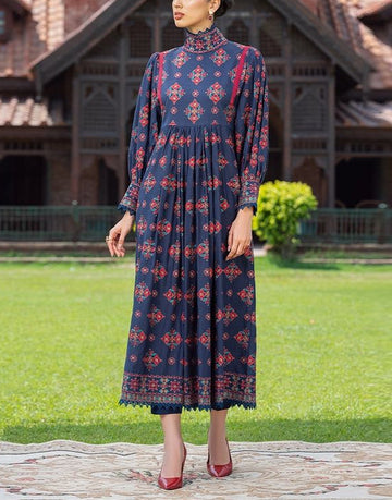 2-Piece Heavy Embroidered Lawn Dress