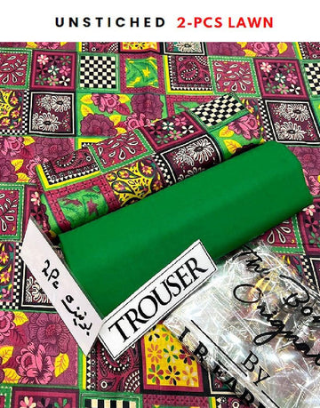 Elegant 2-Piece Printed Lawn Suit