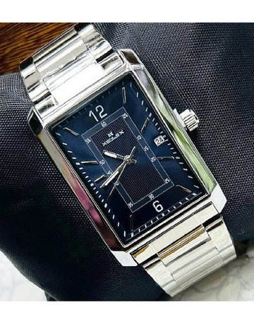 Xenlex Men's Silver Chain Watch