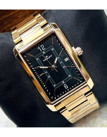Xenlex Men's Golden Chain Watch