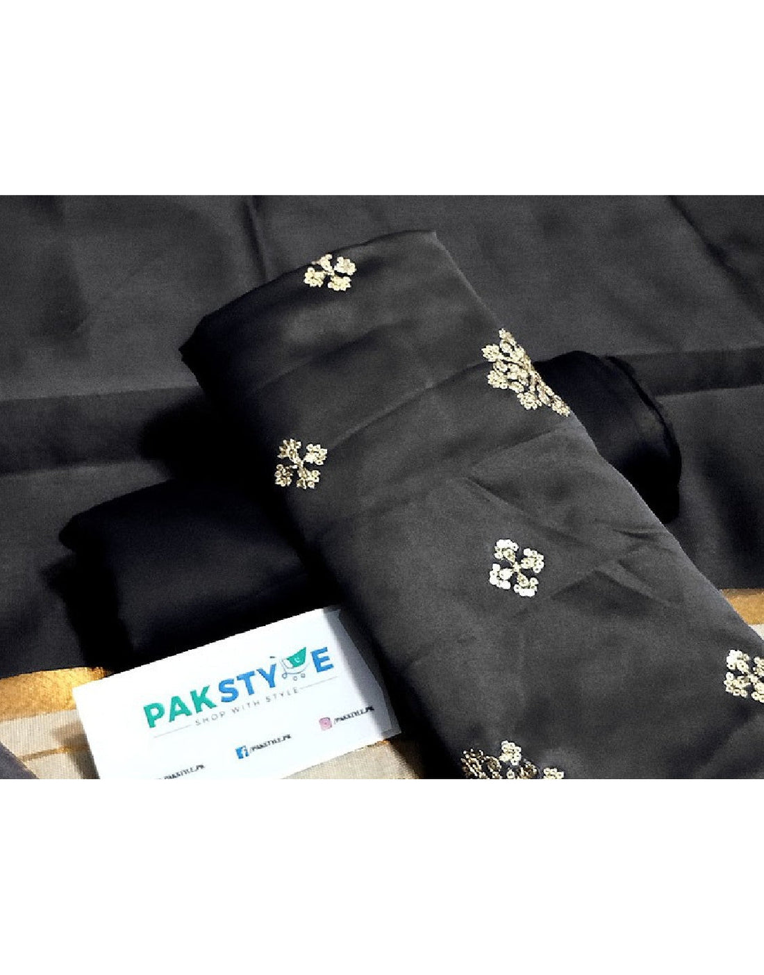 Banarsi Style Embroidered Shamoz Silk Dress with Silk Jhalar Dupatta