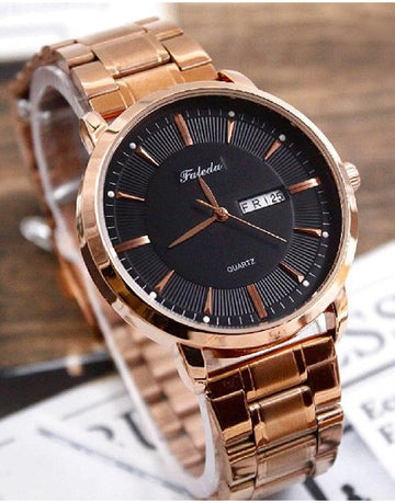 Original Faleda Men's Stainless Steel Chain Watch