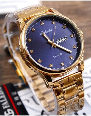 Original Faleda Men's Stainless Steel Chain Watch