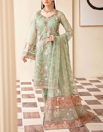 Luxury Handwork Heavy Embroidered Organza Wedding Dress