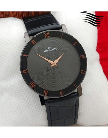 Xenlex Leather Strap Men's Dress Watch
