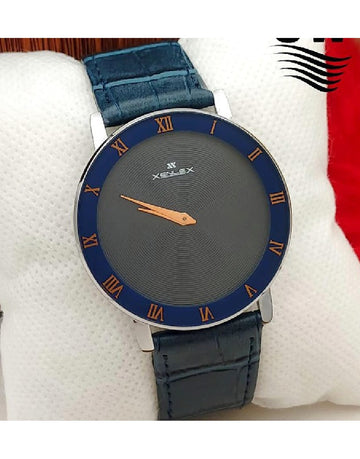 Xenlex Leather Strap Men's Dress Watch