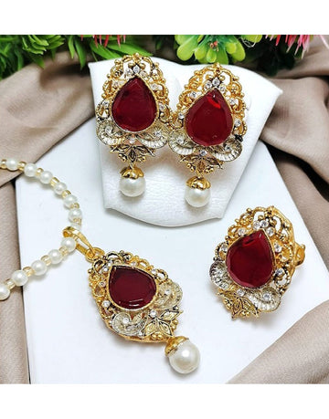 Egyptian Necklace Set with Adjustable Ring