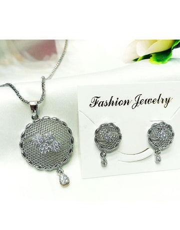Stylish Silver Necklace Set for Girls & Women