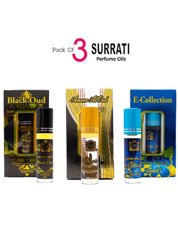 Pack of 3 Surrati Perfume Oils