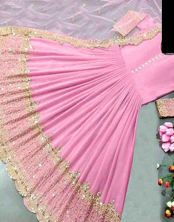 Readymade 3-Piece Embroidered Chiffon Maxi Dress