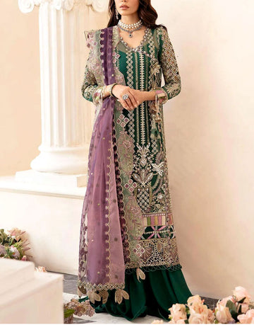 Luxury Handwork Heavy Embroidered Organza Wedding Dress with Inner