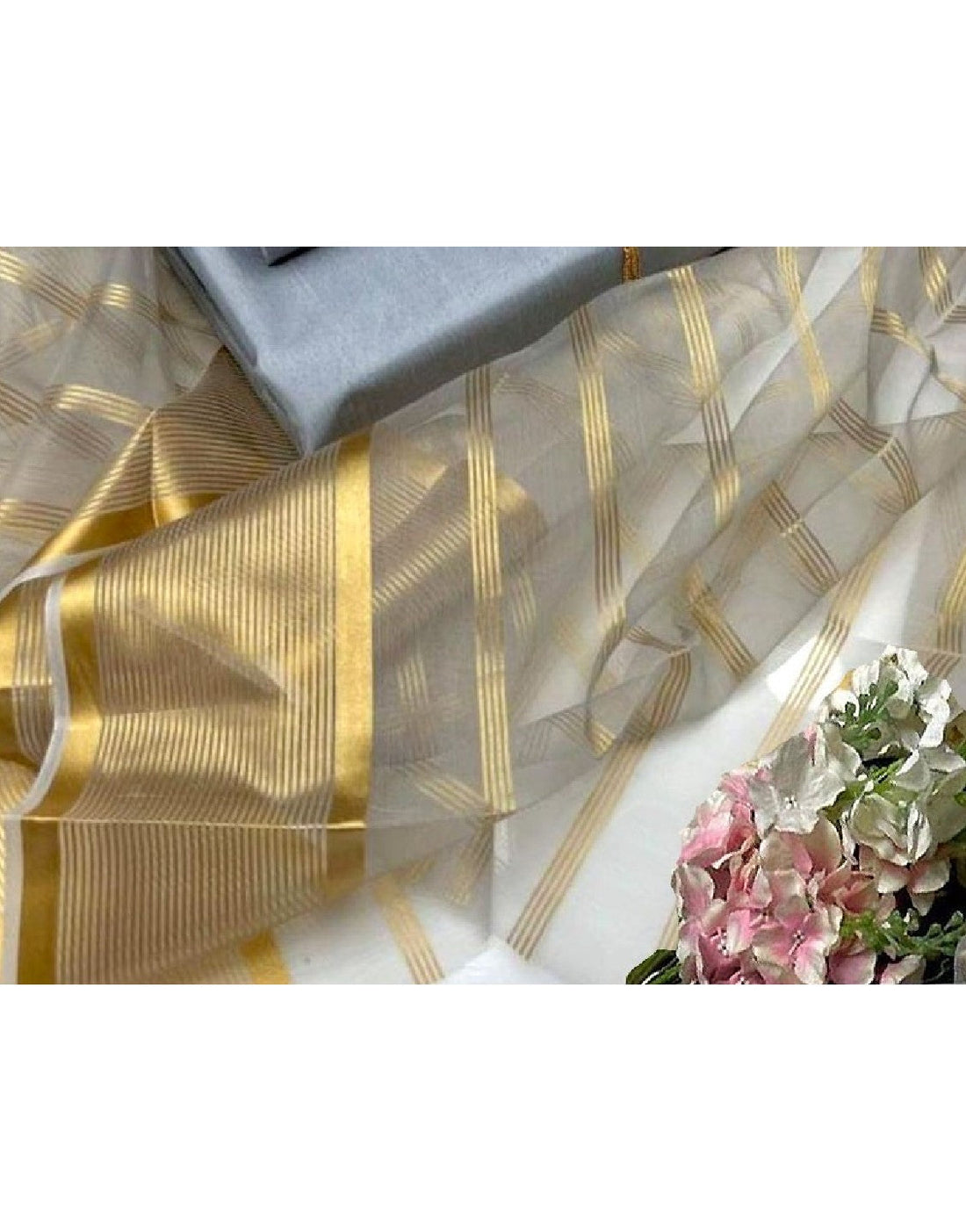 Banarsi Style Katan Silk Dress with Lining Organza Dupatta