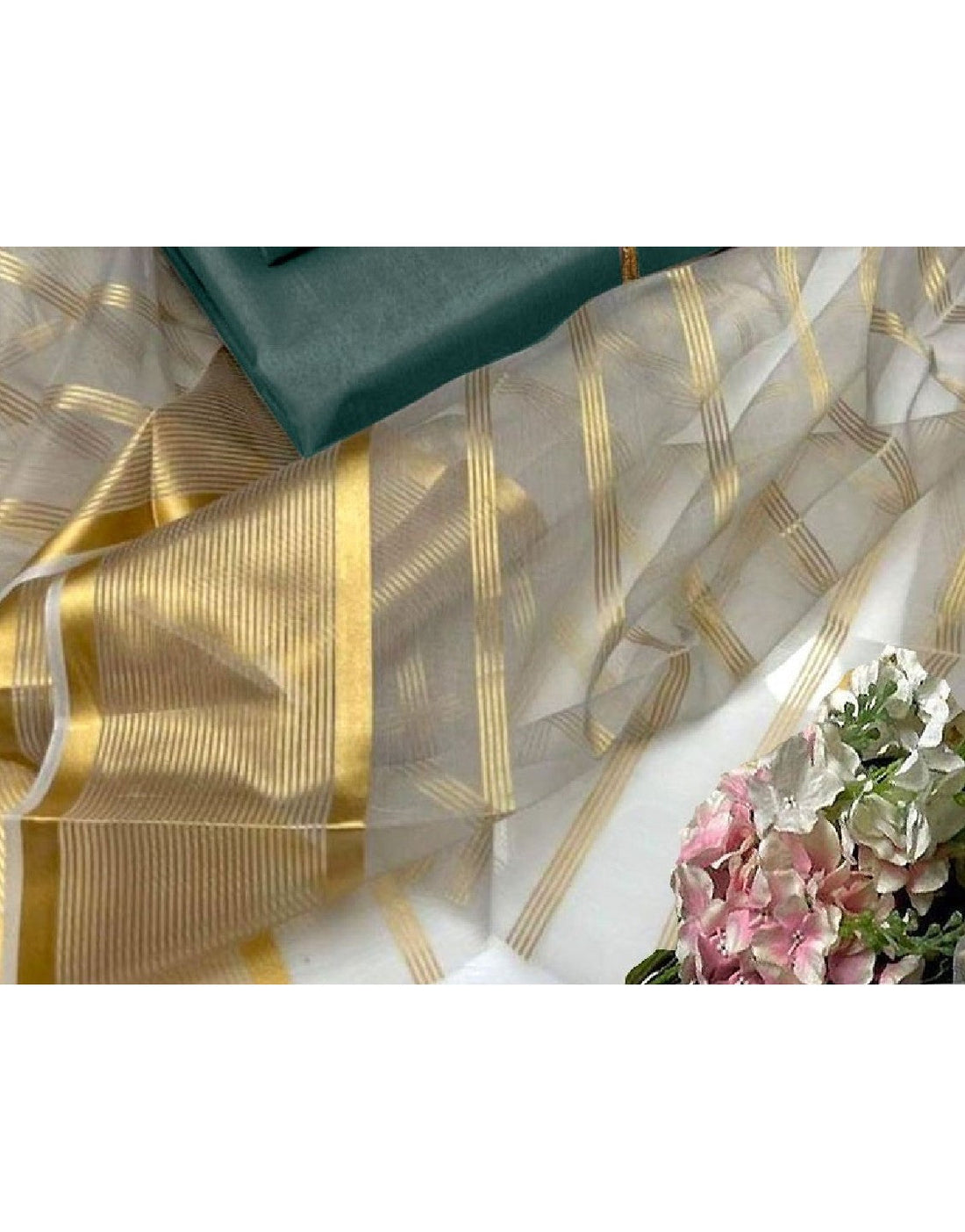 Banarsi Style Katan Silk Dress with Lining Organza Dupatta