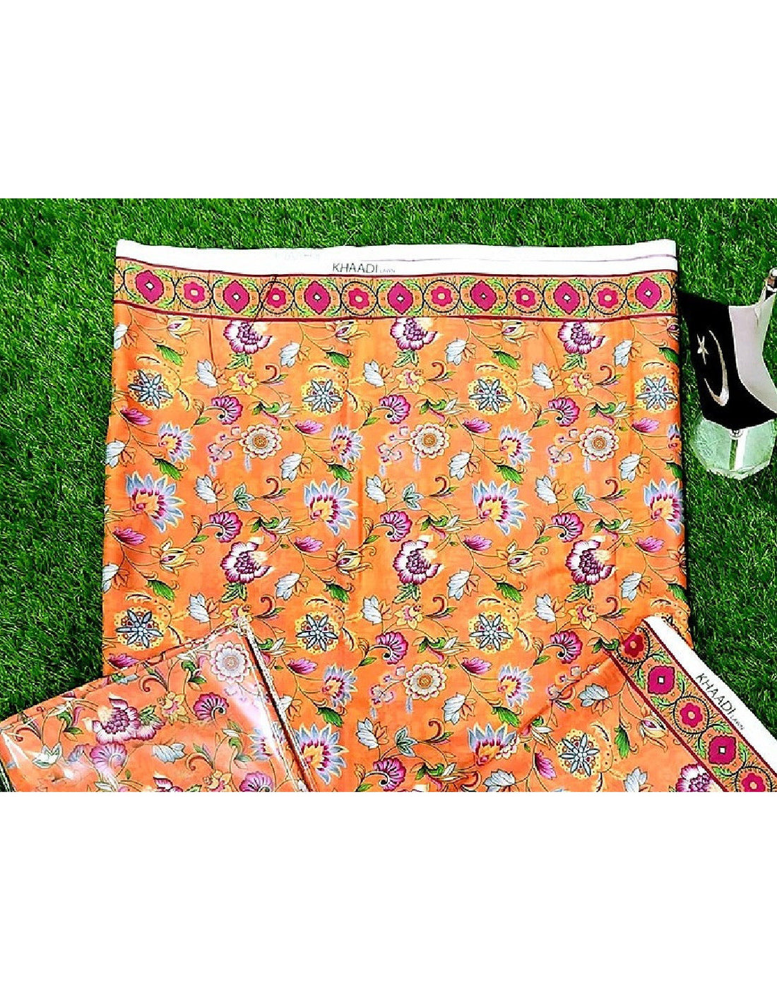 Digital Floral Print 2-Piece Lawn Dress