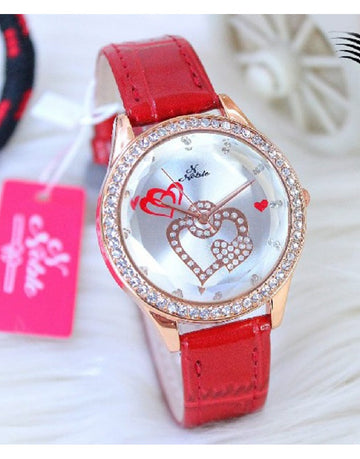 Noble Heart Dial Girls Fashion Watch