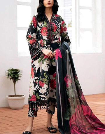 Digital All-Over Print Lawn Suit with Lawn Dupatta