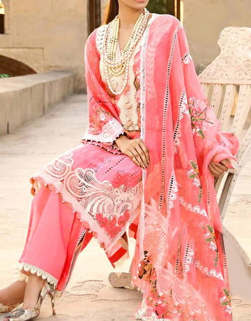 Heavy Embroidered Lawn Dress with Emb. Brochia Dupatta