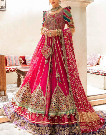 Maria B Luxury Angrakha Bridal Lehenga Dress | Elfesya FX-866