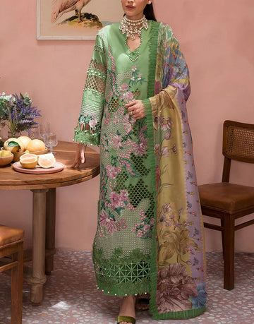 Afrozeh Luxury Summer Lawn Dress | Celestial Bouquet