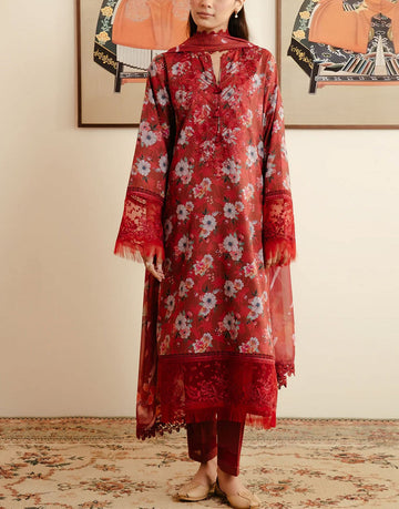 Afrozeh Malina Printed Lawn Dress | 688-Karis