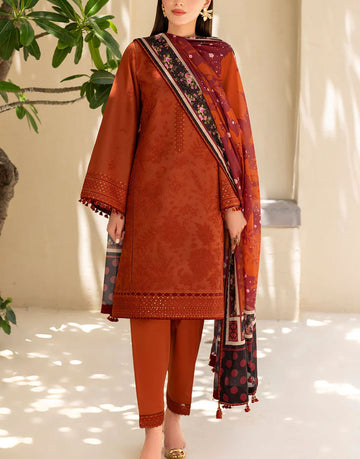 Jazmin Embroidered Iris Lawn Dress for Summer | IL-SS24-D5