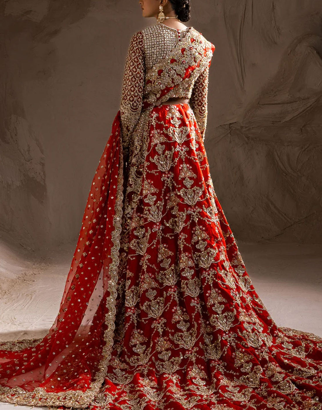 Maryum N Maria Luxurious Heavy Embroidered Bridal Lehenga | RUBY WOO / MBL0105