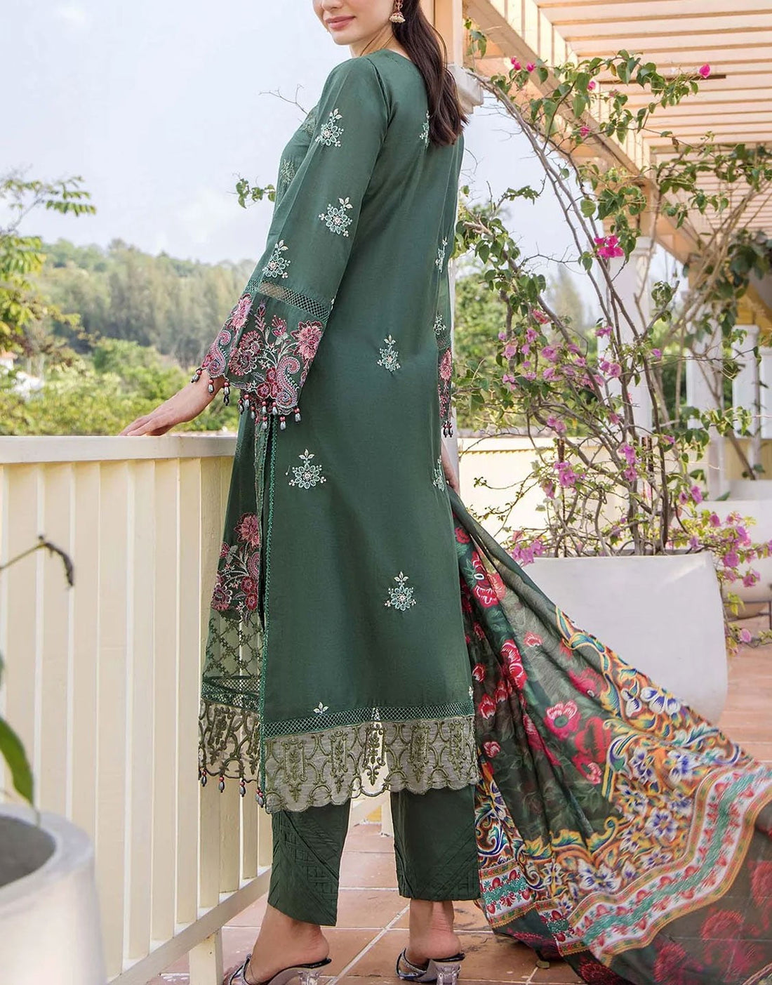 Adan's Libas Embroidered EID Lawn Suit | Adan's Lawn 7304