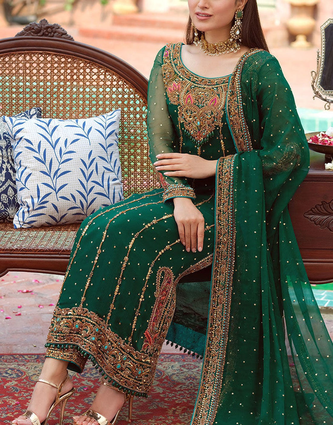 Aisha Imran Fancy Chiffon Party Wear Dress | MIRHA MMAA-09