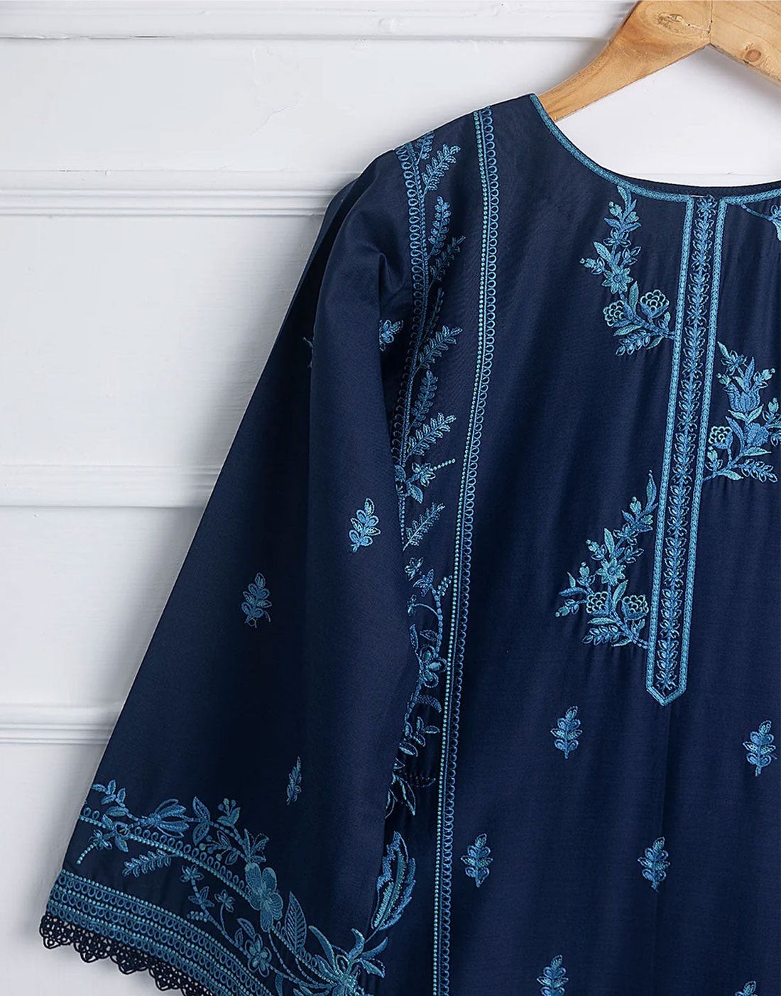 Azure Embroidered Lawn Dress with Chiffon Dupatta | Dreamscape