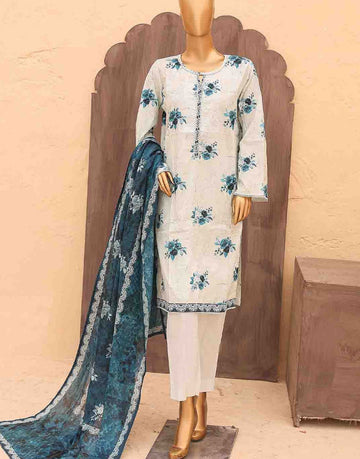 Bin Saeed 3 Piece Printed Lawn Suit | SM-PR-0575 A